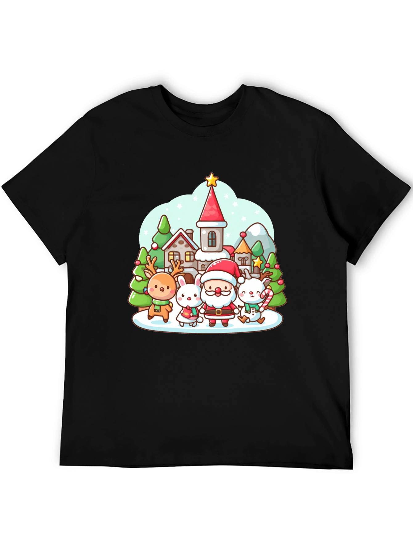 Festive Cartoon Christmas T-Shirt