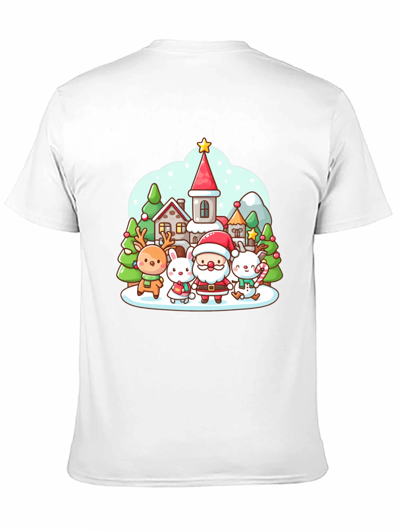 Festive Cartoon Christmas T-Shirt