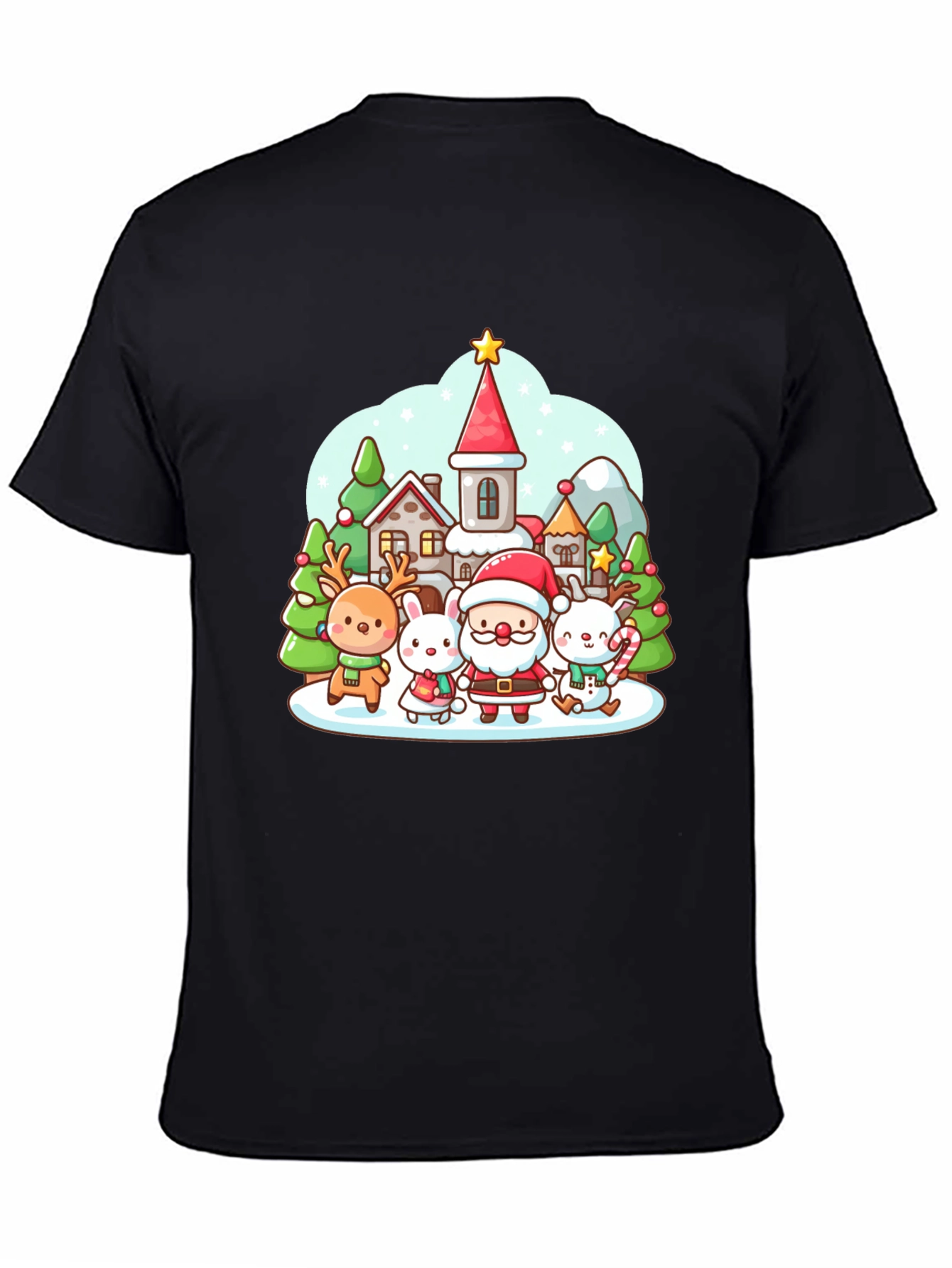 Festive Cartoon Christmas T-Shirt