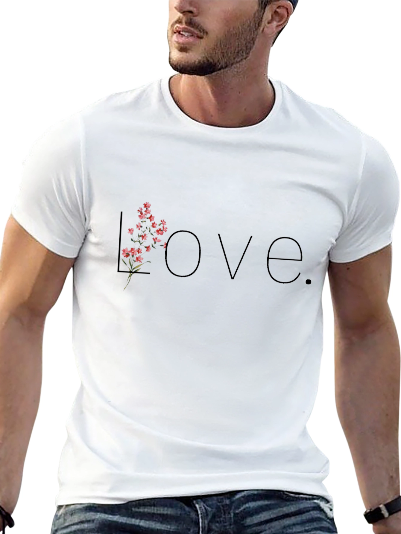 Love Flower T-Shirt - Stylish Floral Design
