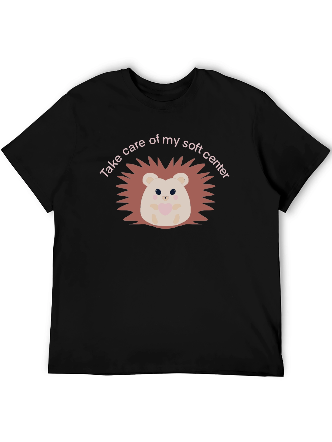 Soft Center Hedgehog Black T-Shirt