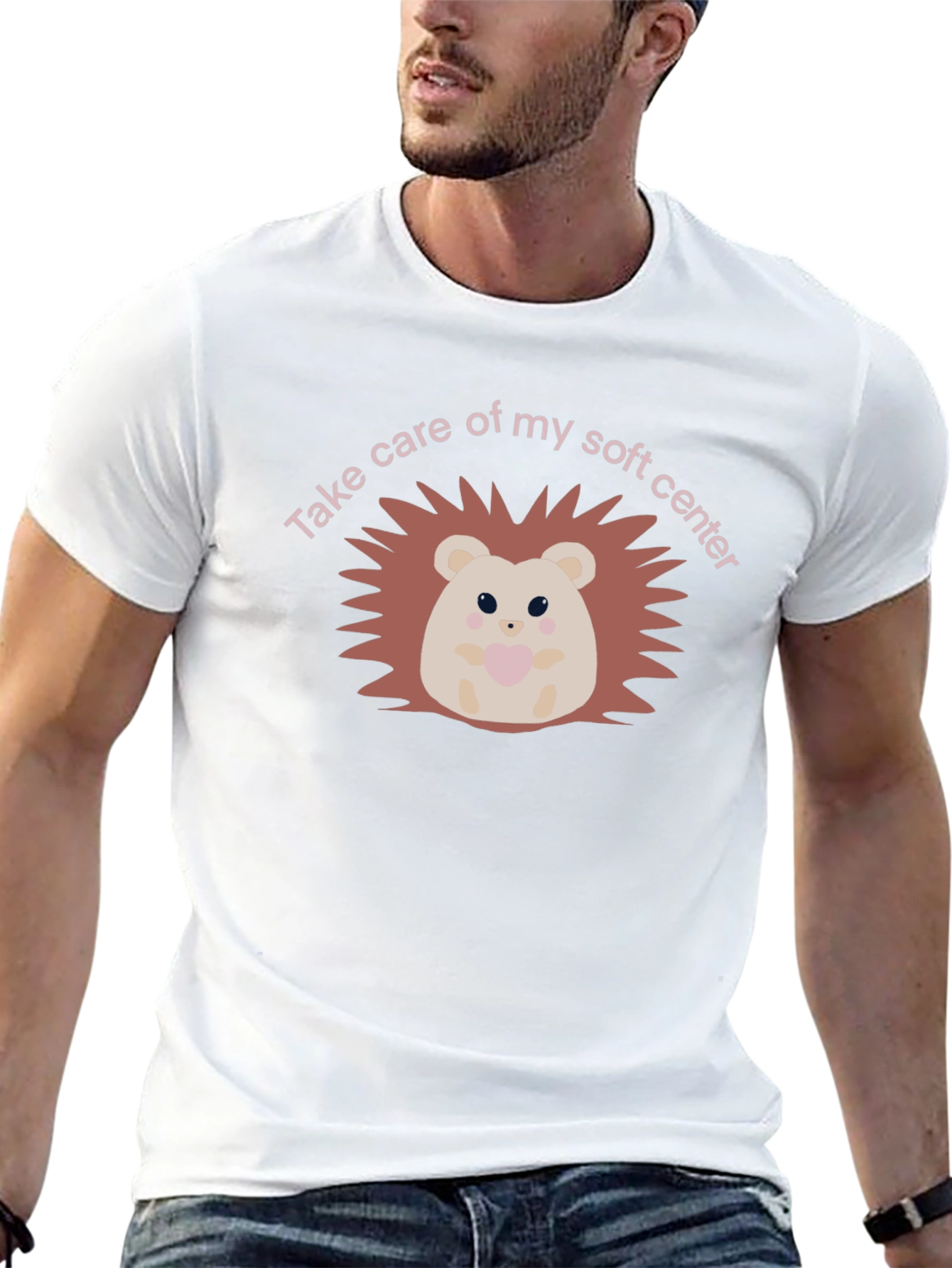 Soft Center Hedgehog Black T-Shirt