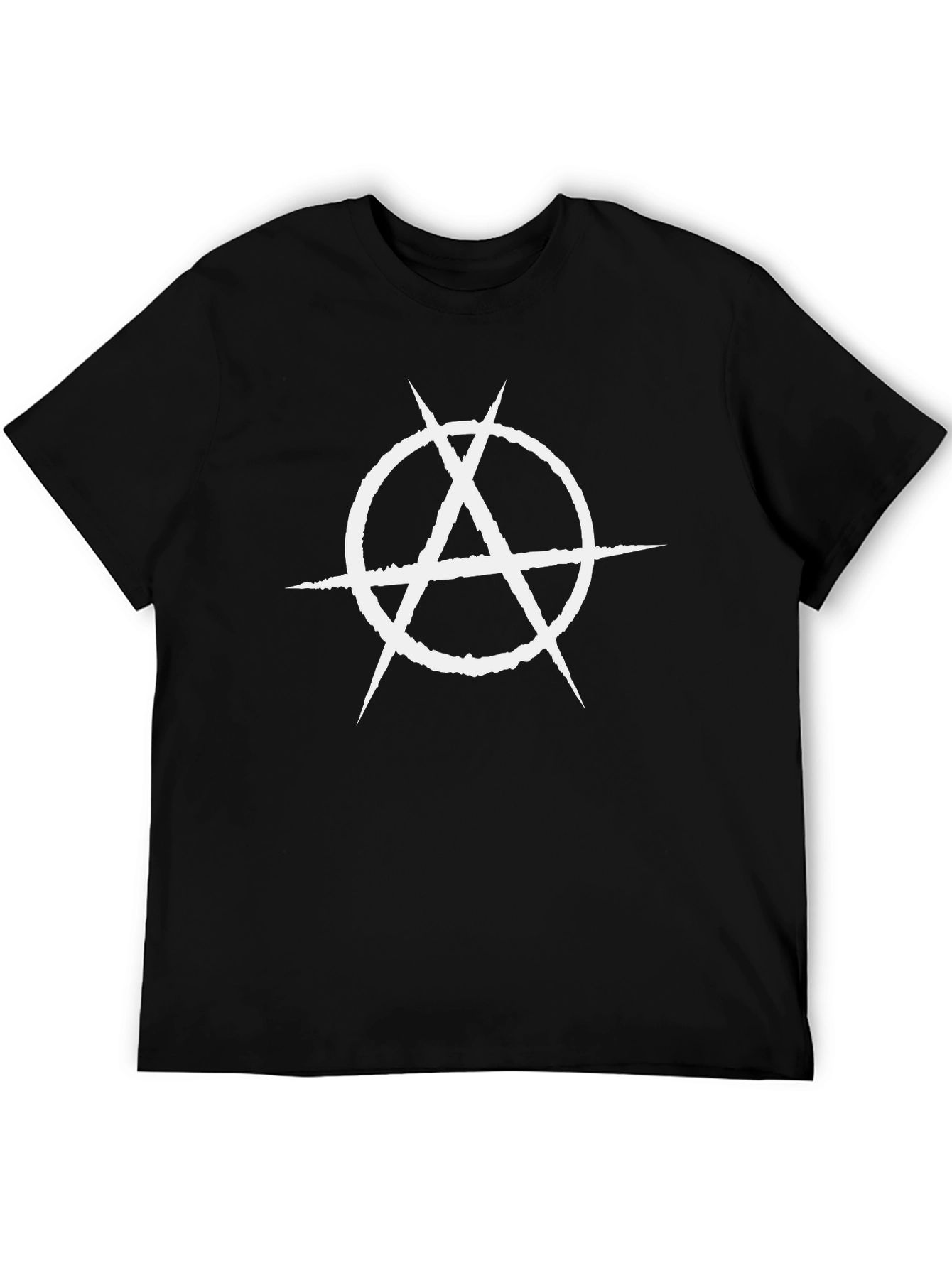 Anarchy Symbol Graphic T-Shirt - Bold Black Tee