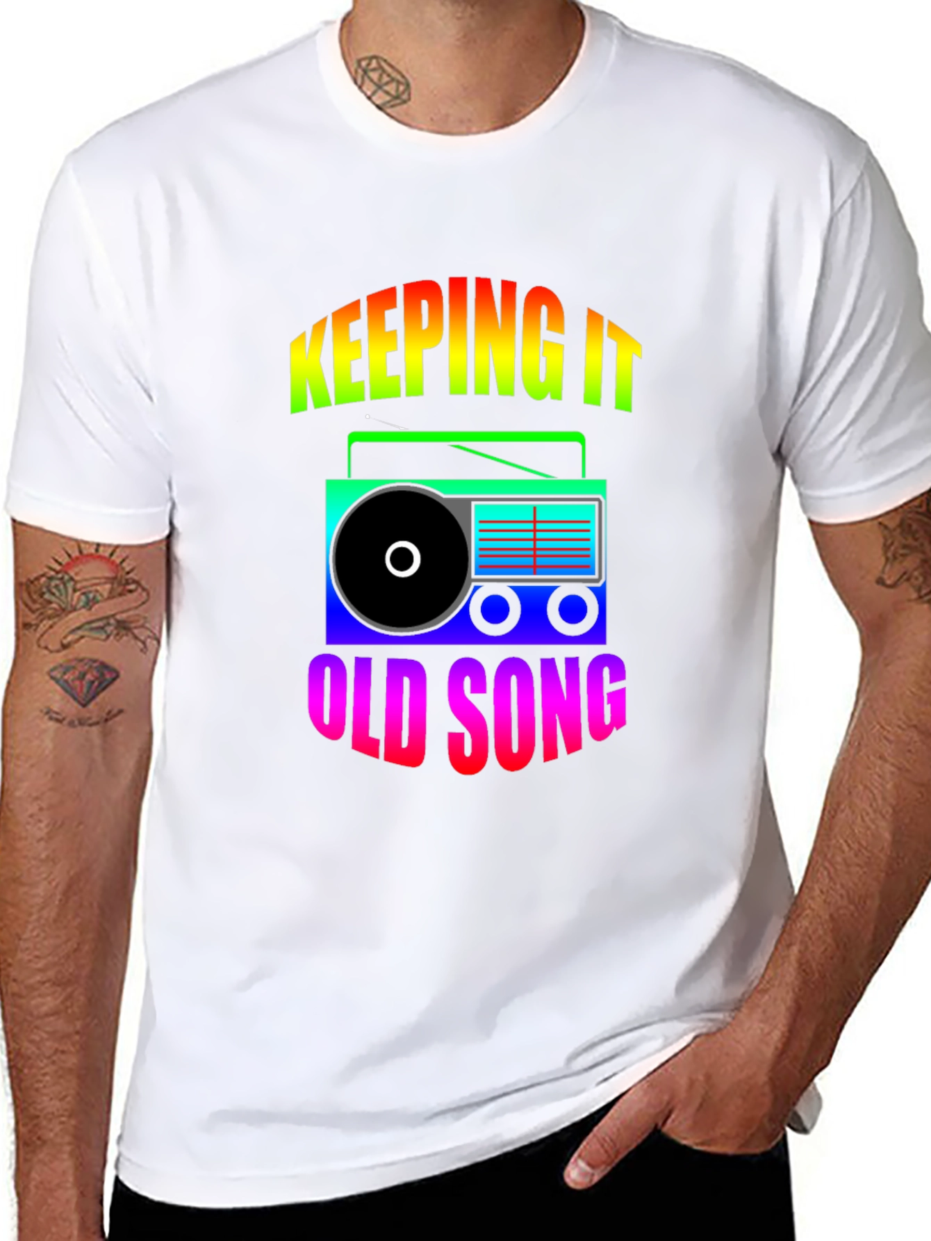 Retro Radio Graphic T-Shirt - Keeping It Old School