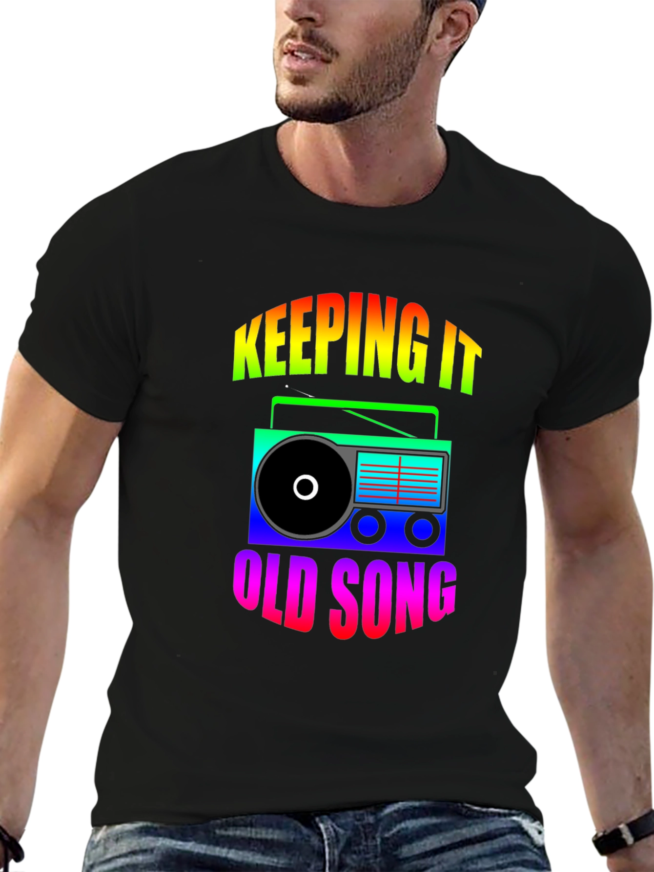 Retro Radio Graphic T-Shirt - Keeping It Old School