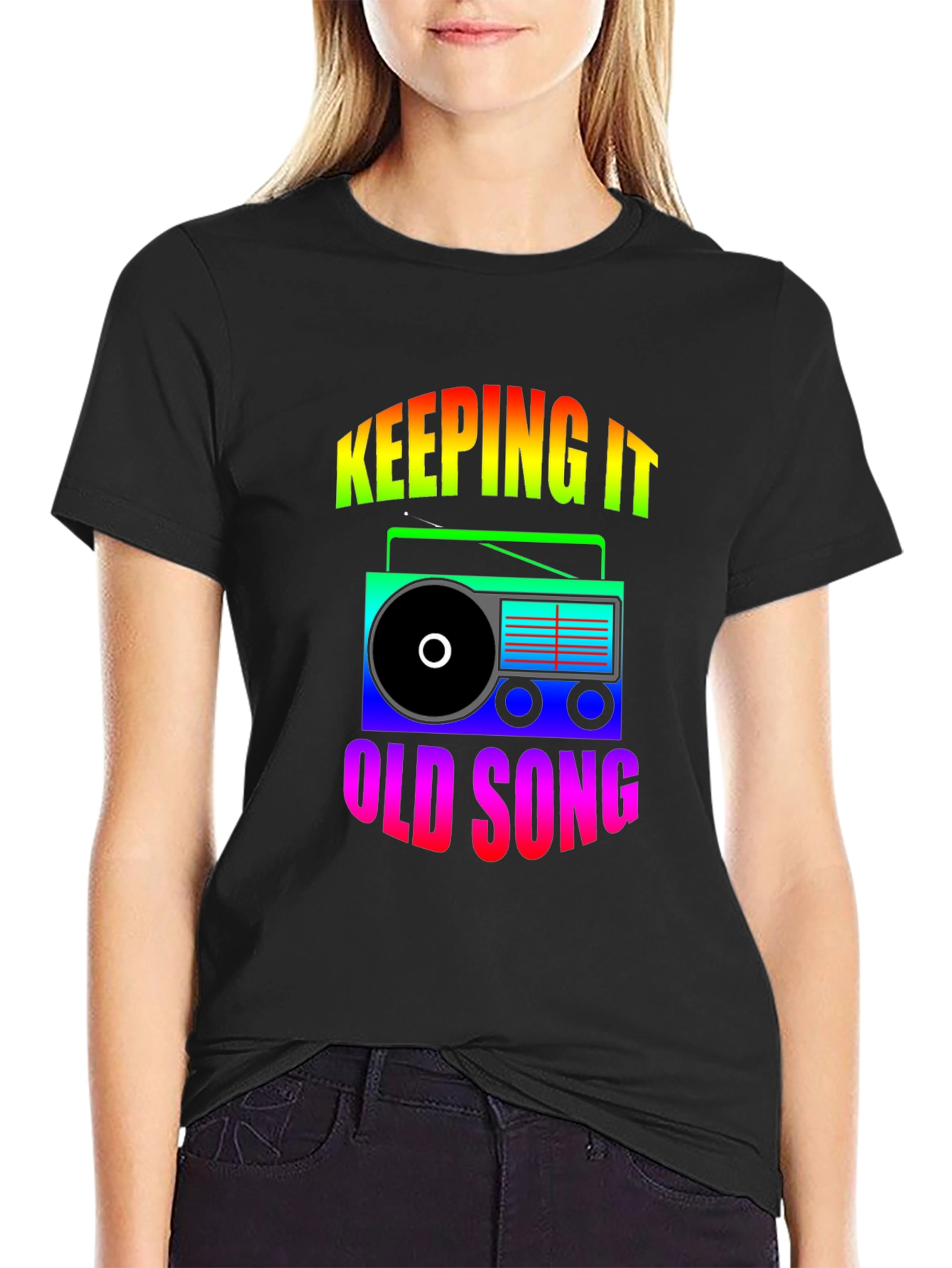 Retro Radio Graphic T-Shirt - Keeping It Old School