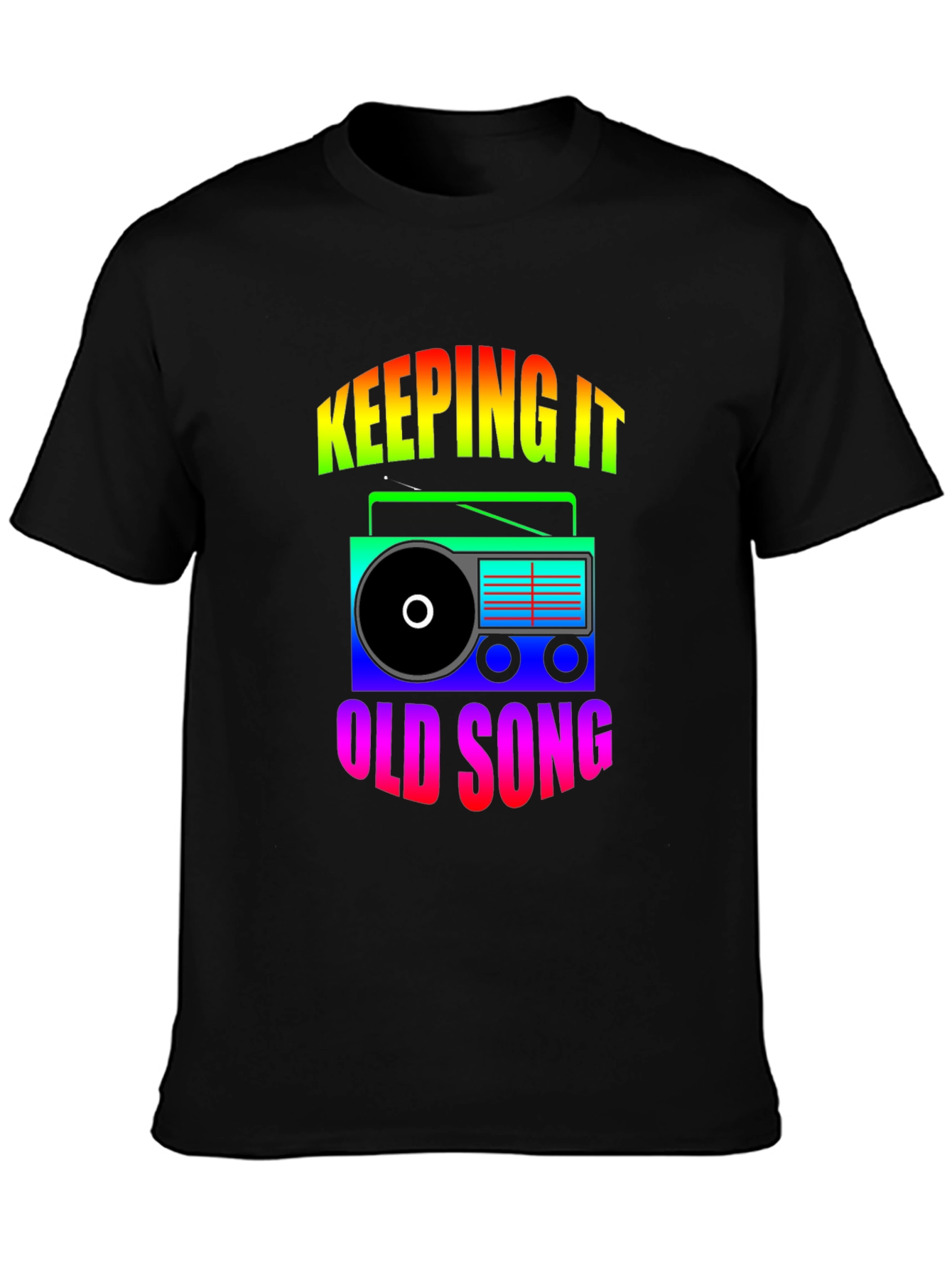 Retro Radio Graphic T-Shirt - Keeping It Old School