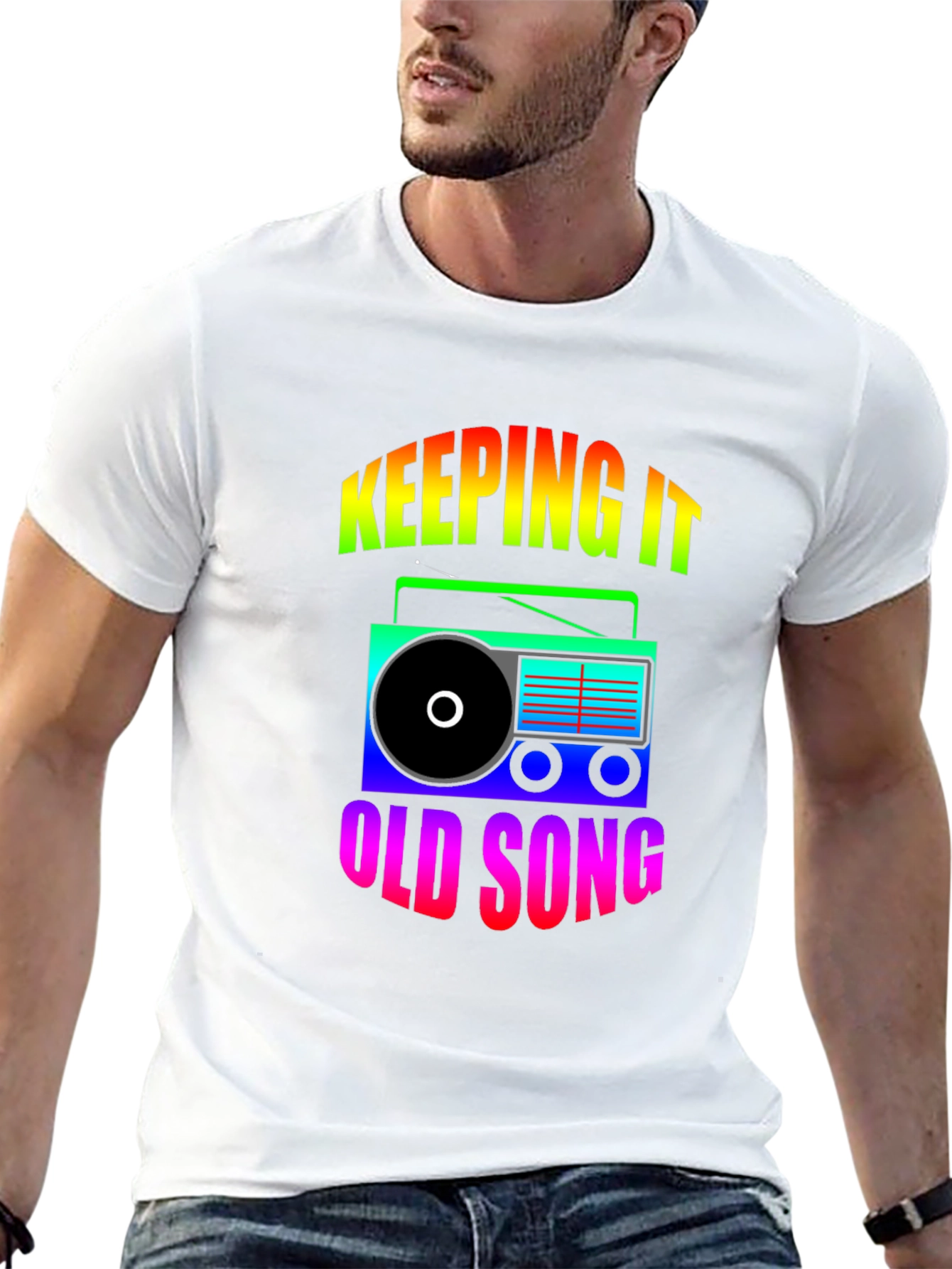 Retro Radio Graphic T-Shirt - Keeping It Old School
