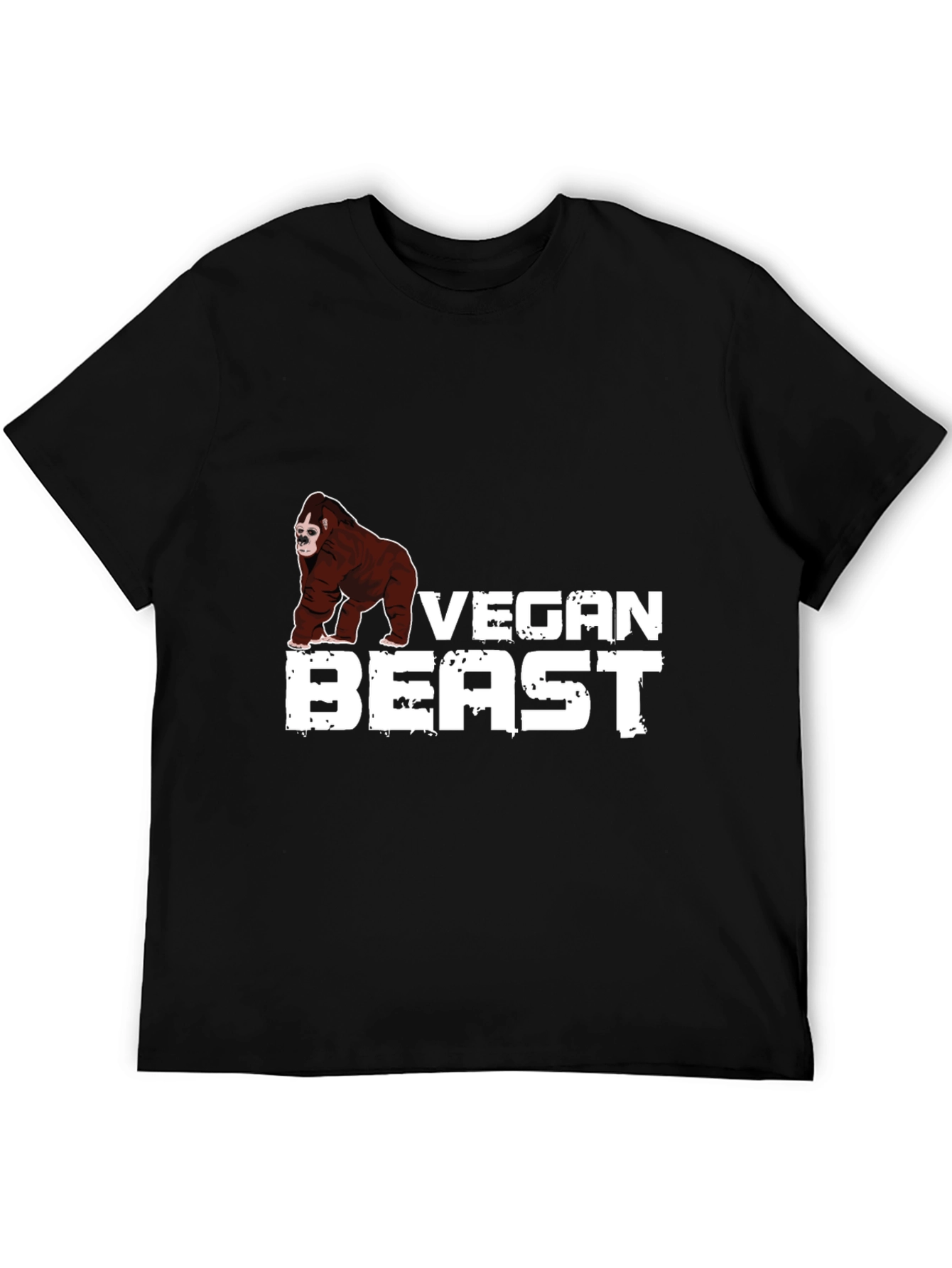 Vegan Beast Graphic Tee - Black