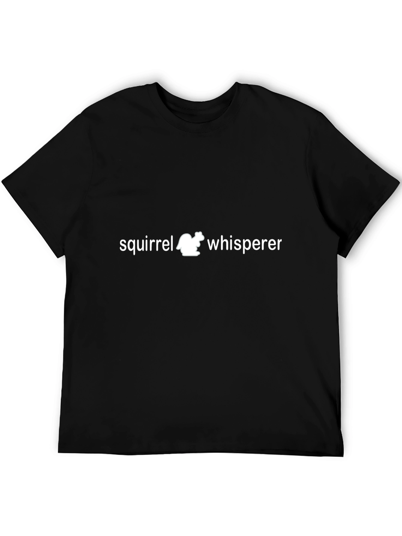 Squirrel Whisperer Graphic Tee - Black