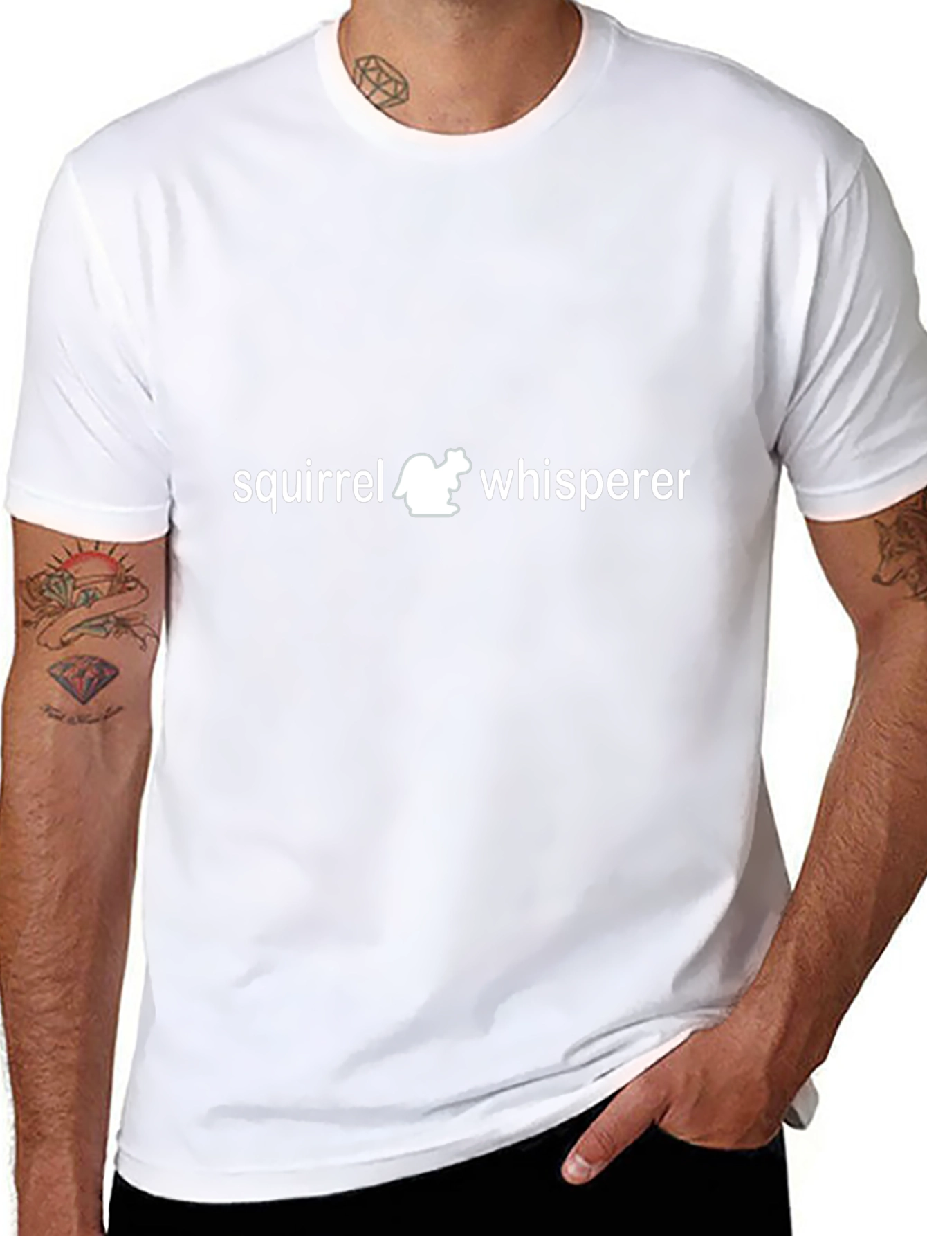 Squirrel Whisperer Graphic Tee - Black