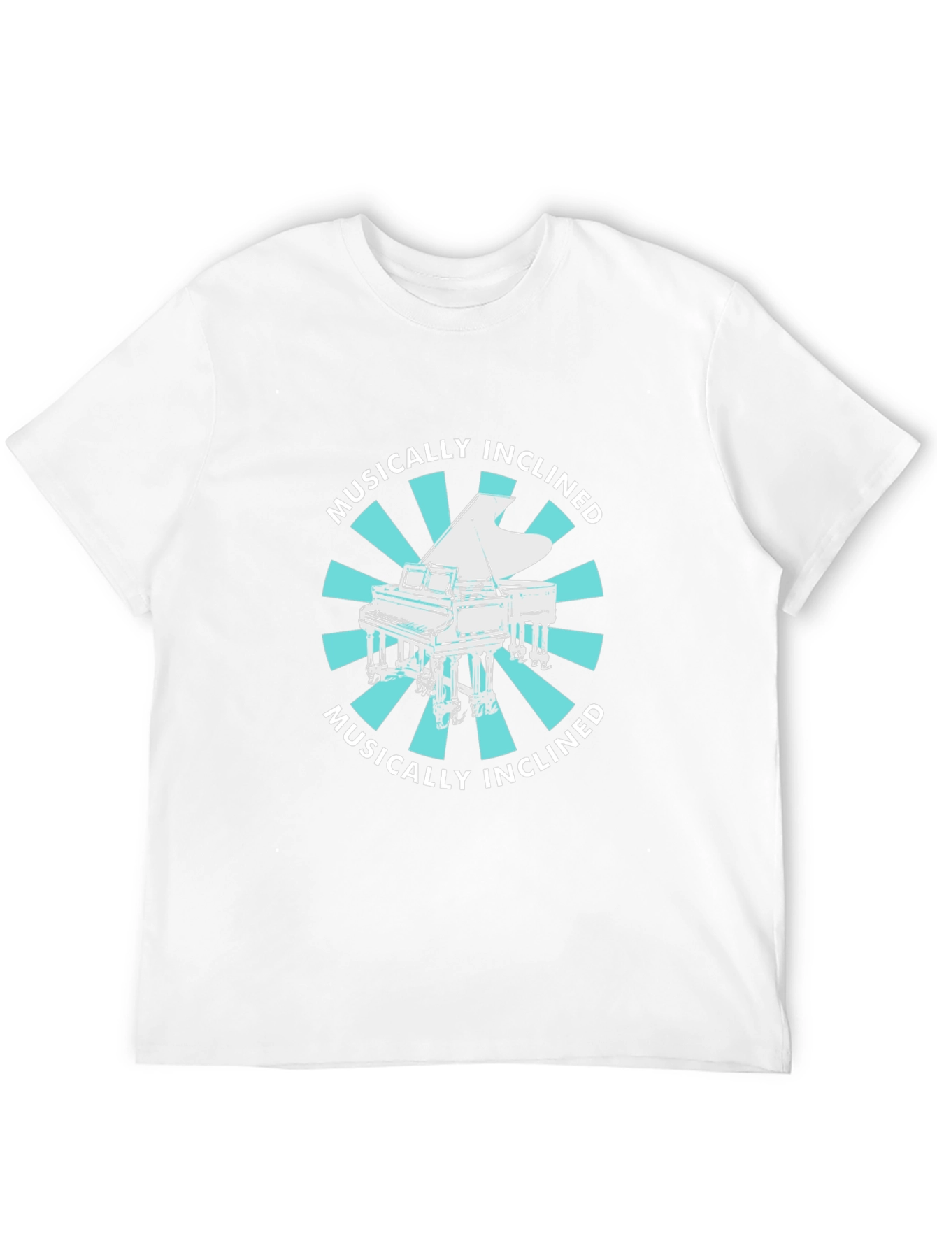 Musically Inclined Piano Graphic Tee - Black