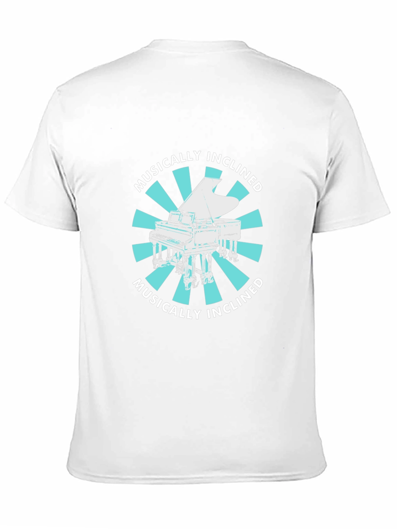 Musically Inclined Piano Graphic Tee - Black