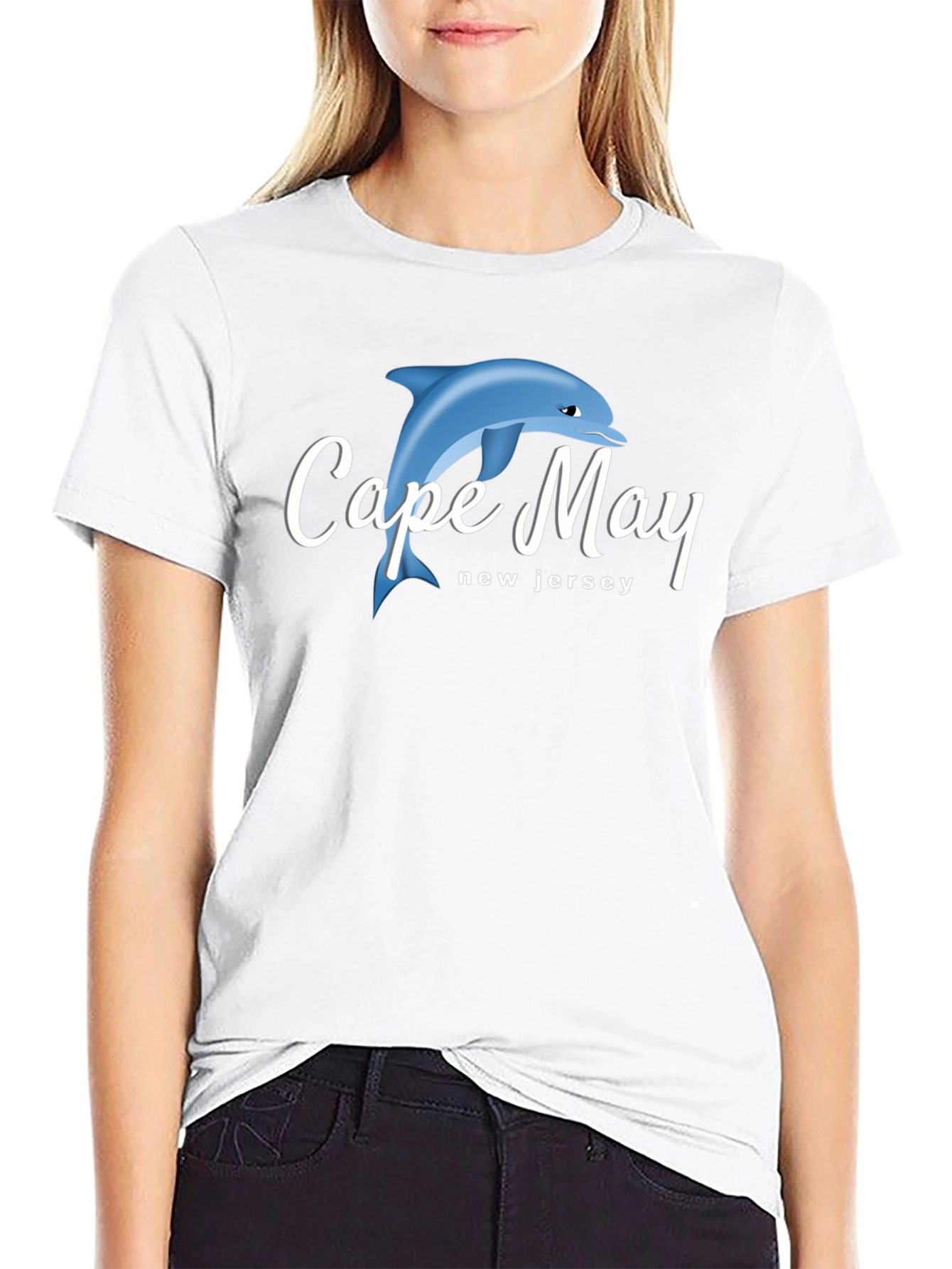 Cape May New Jersey Dolphin Graphic T-Shirt