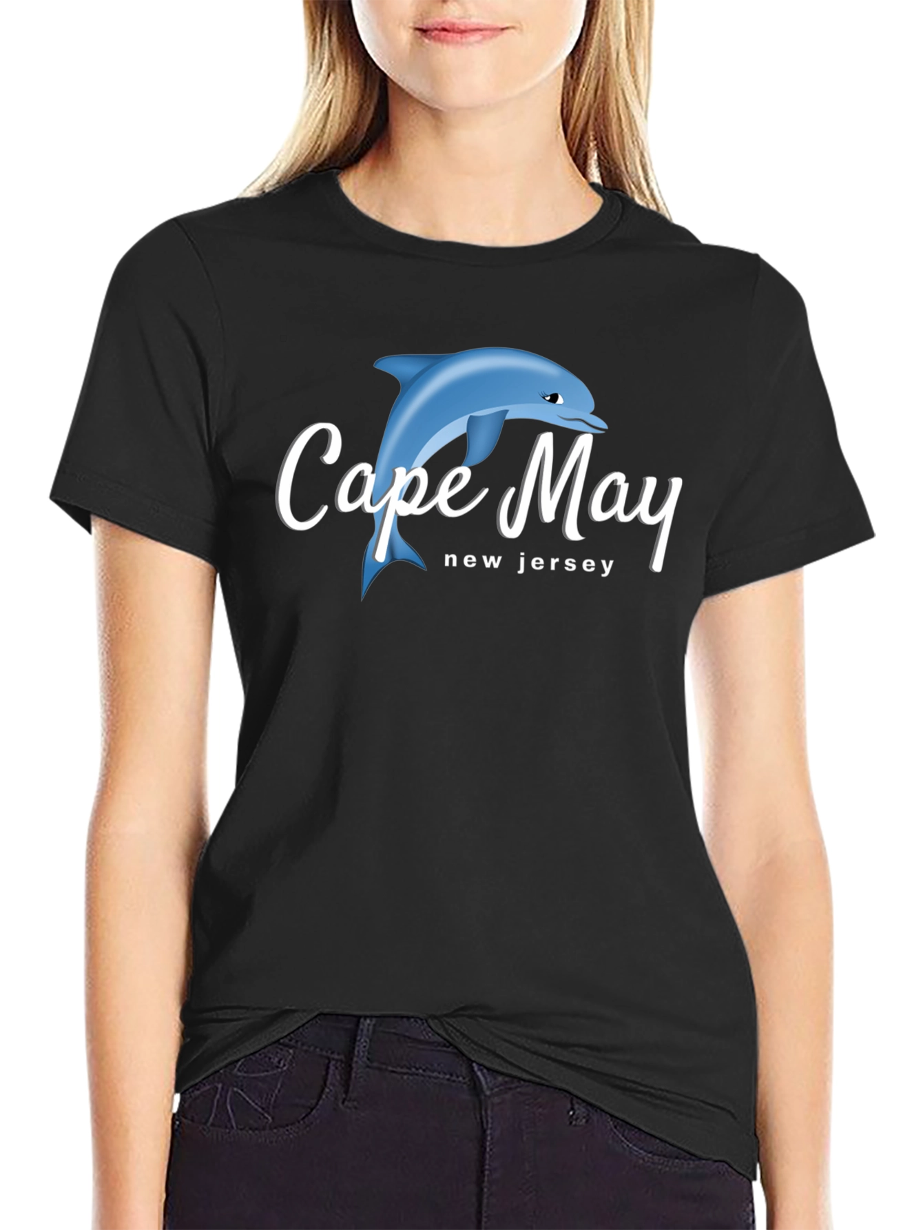 Cape May New Jersey Dolphin Graphic T-Shirt