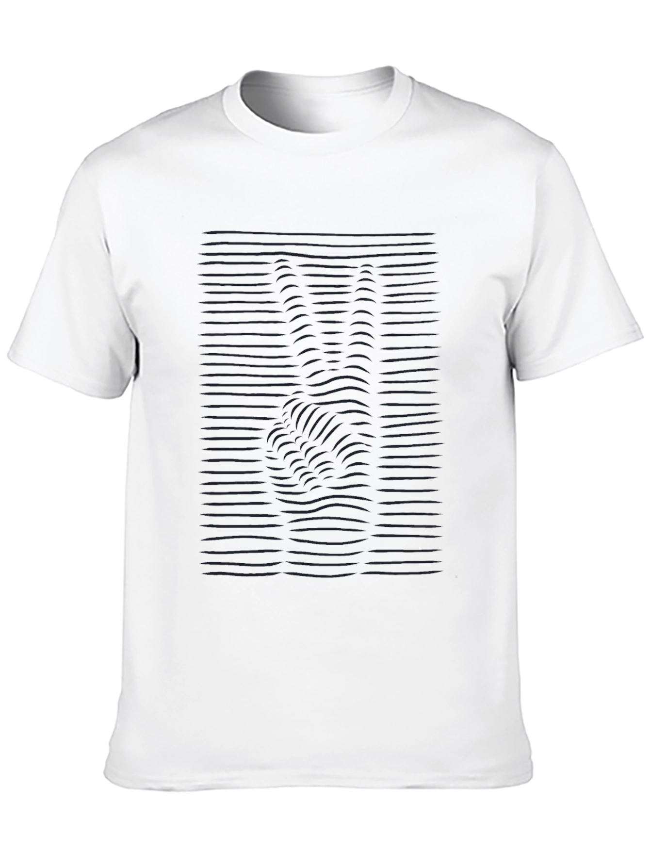 Black Wavy Peace Sign T-Shirt