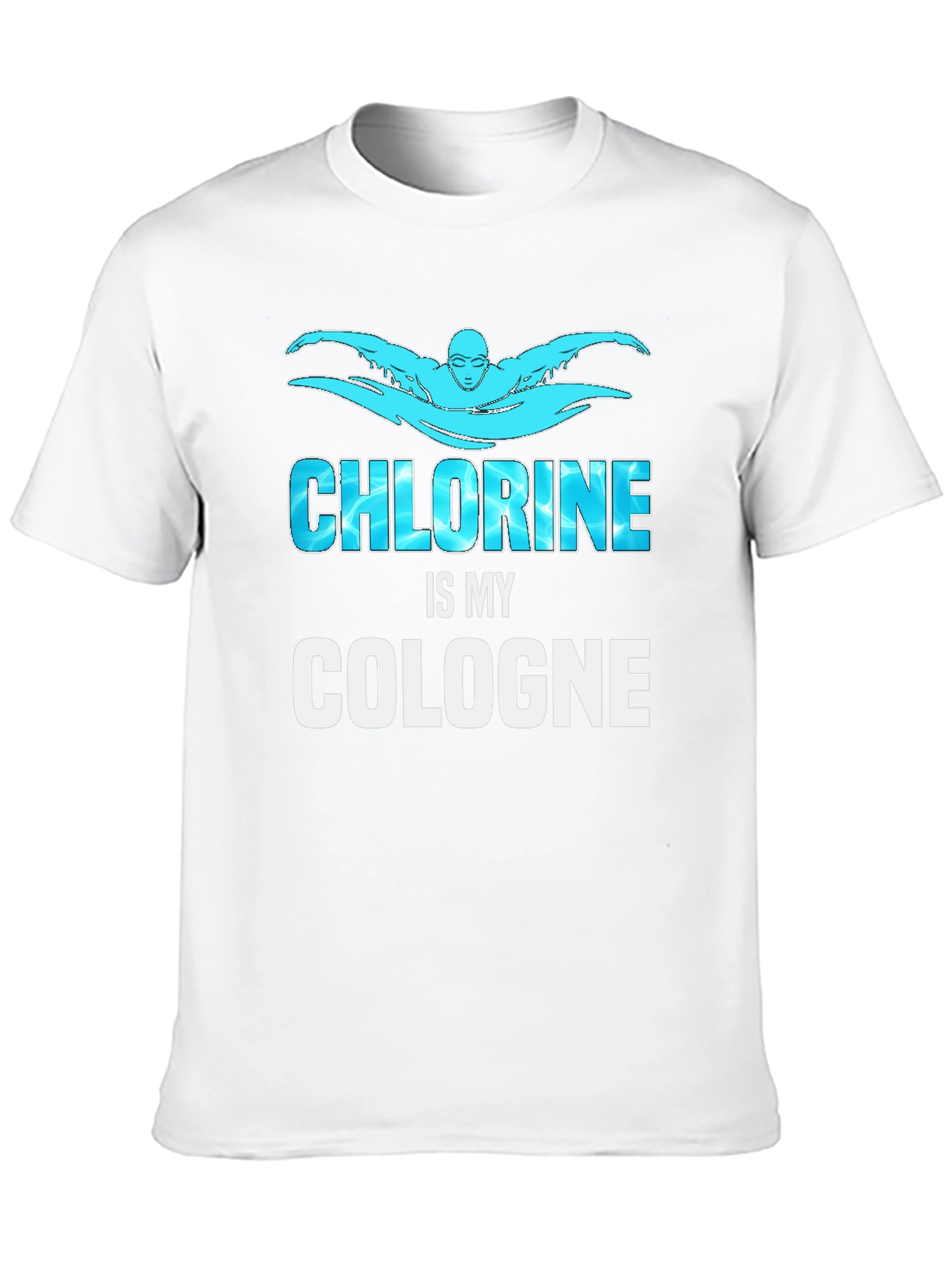 Chlorine is My Cologne Swimmer Black T-Shirt