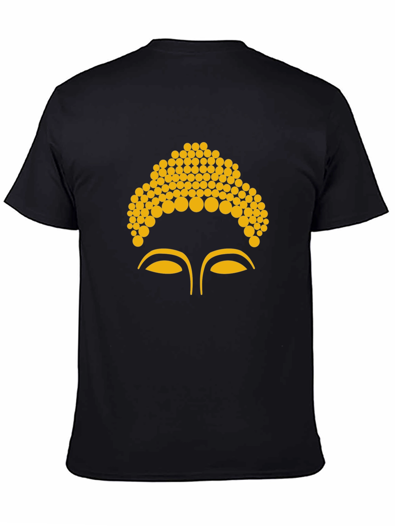 Buddha Face Graphic Tee - Black