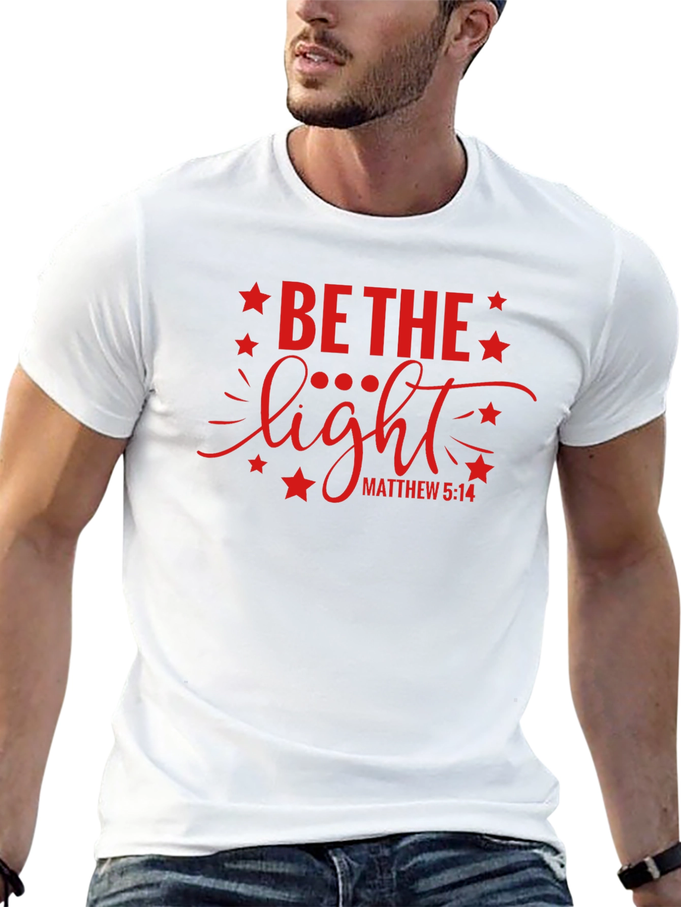 Be The Light Graphic T-Shirt Christian Apparel