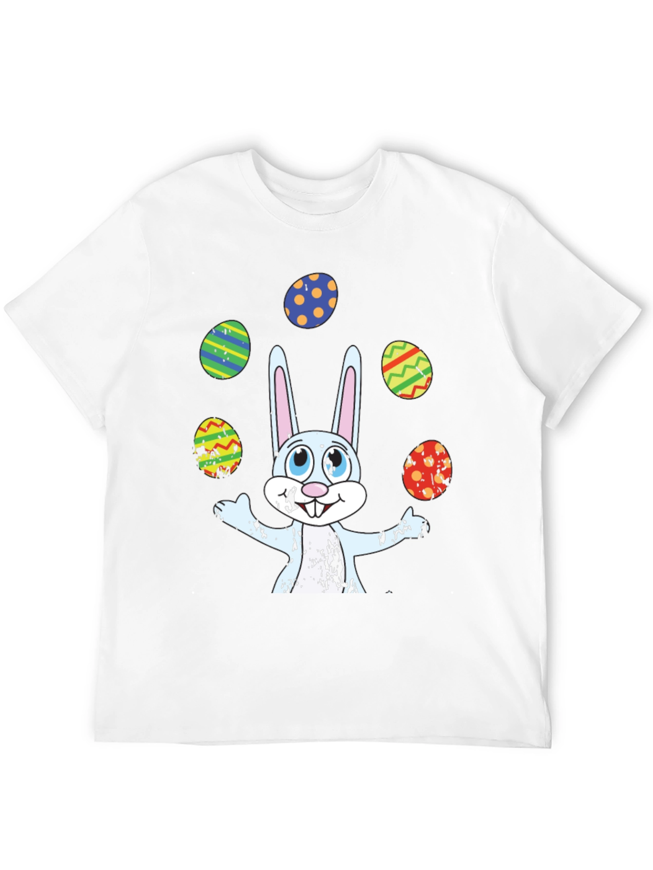 Easter Bunny Juggling Eggs Graphic Tee