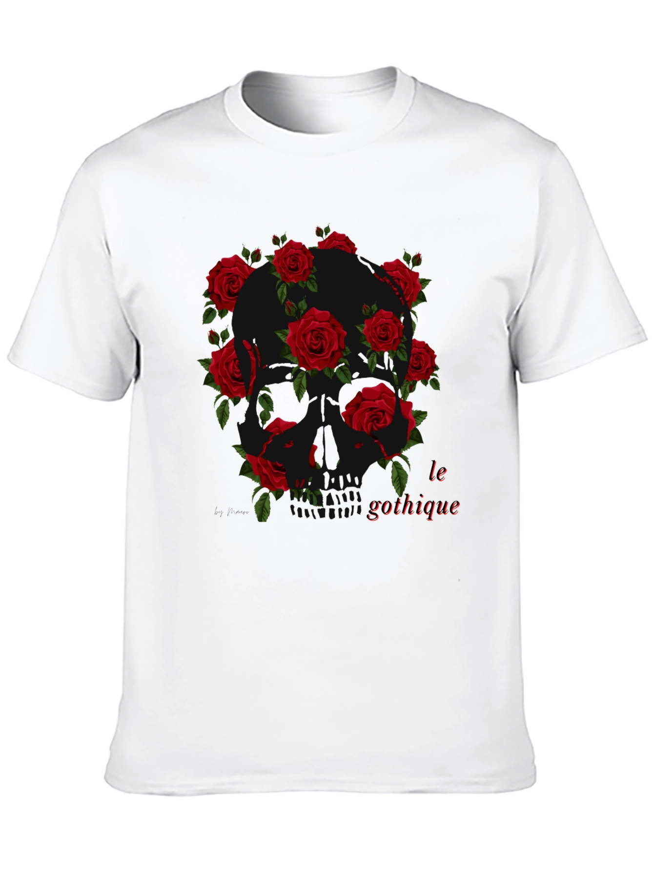 Gothic Skull Rose T-Shirt