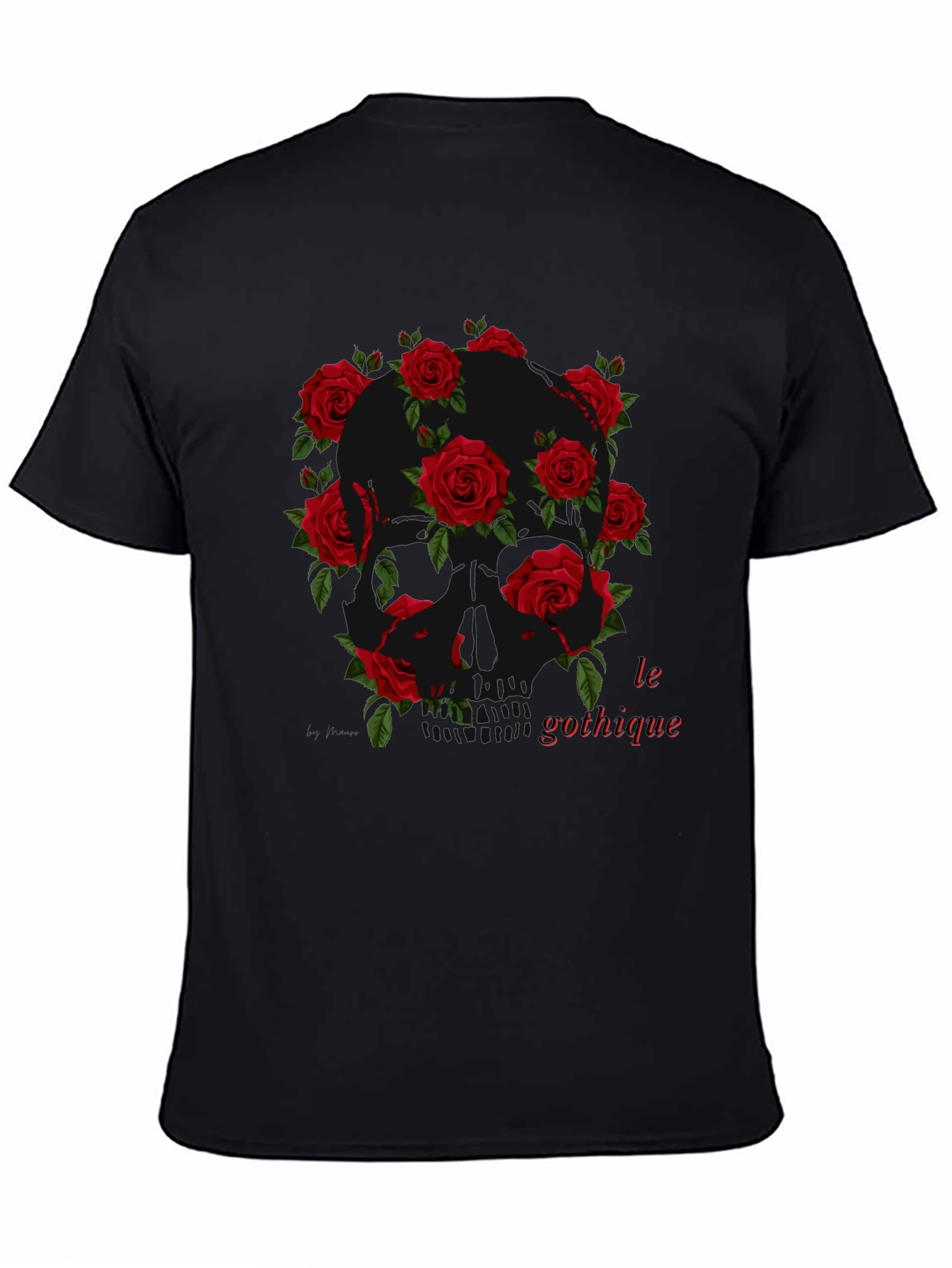 Gothic Skull Rose T-Shirt