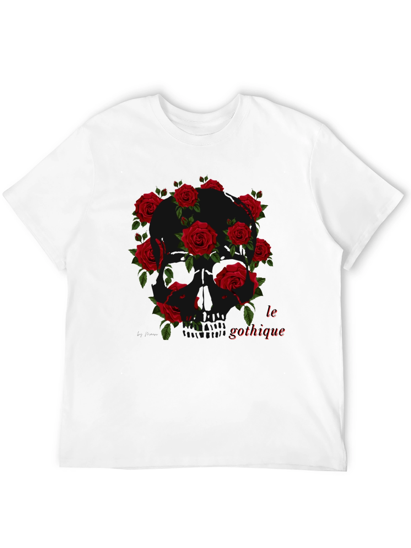 Gothic Skull Rose T-Shirt