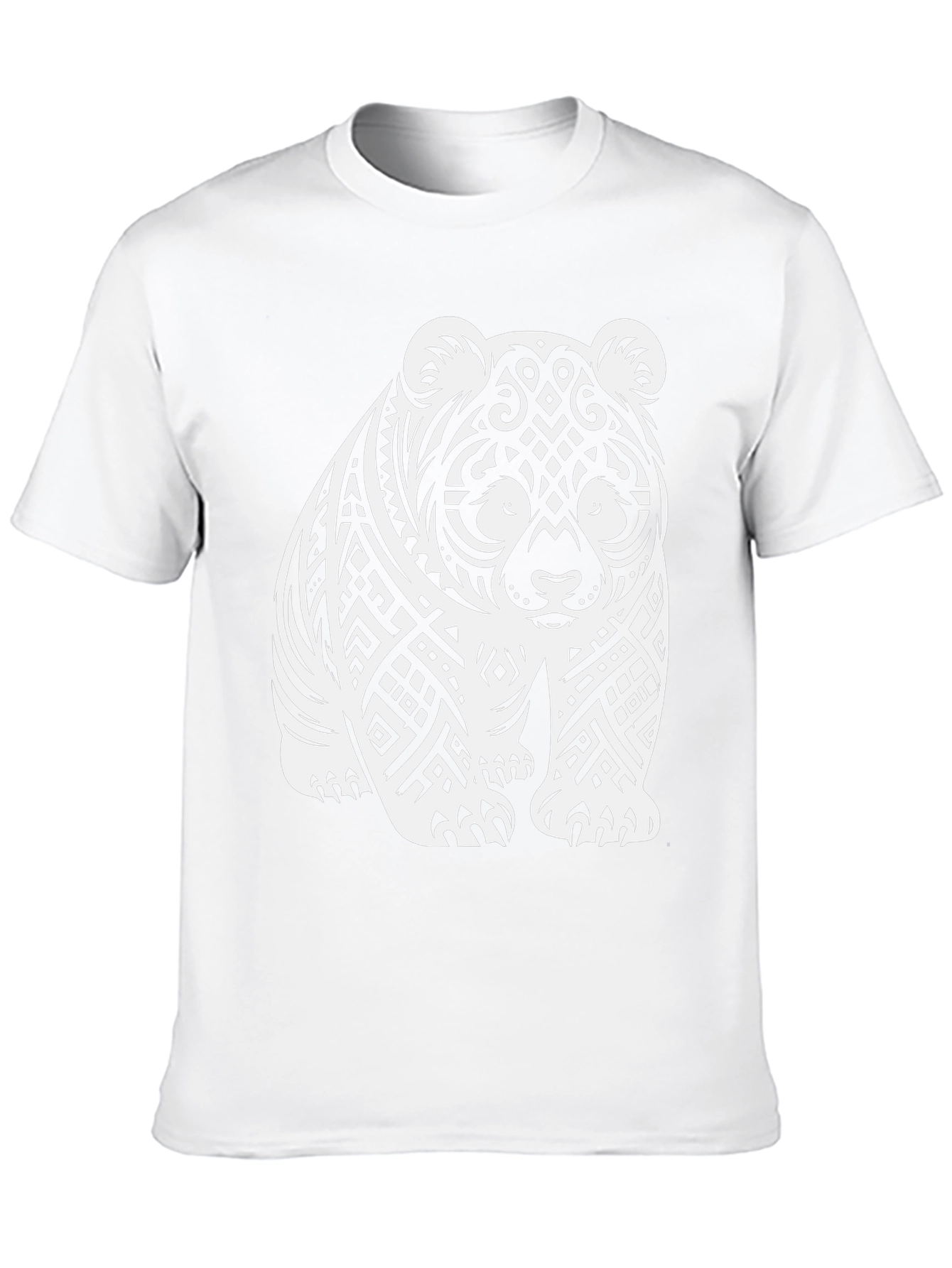Tribal Panda T-Shirt - Black