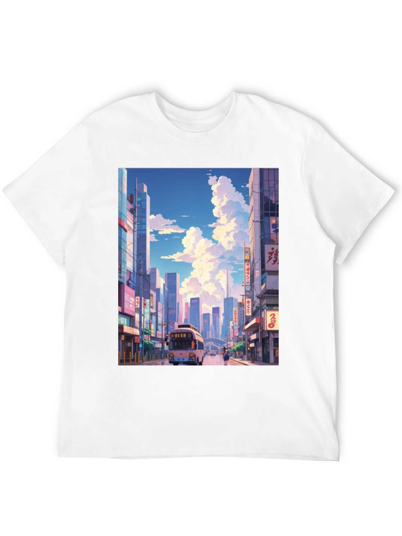 Cityscape Anime T-Shirt - Stylish Graphic Tee
