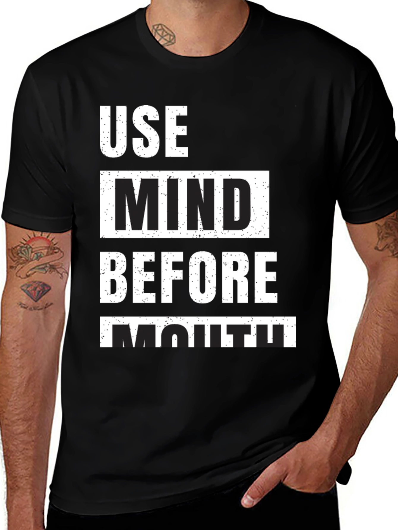 Use Mind Before Mouth Graphic T-Shirt