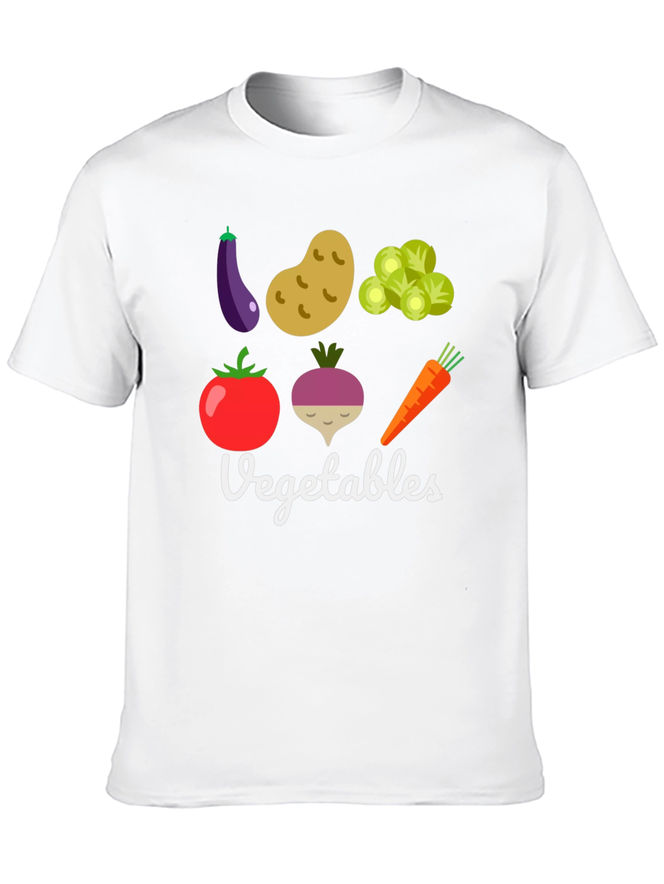 Vegetable Graphic Print Mens T-Shirt