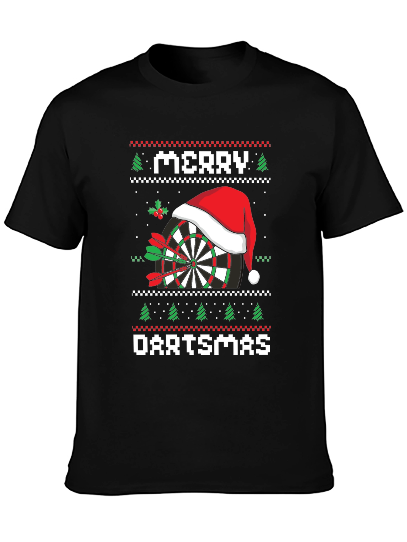 Merry Dartsmas T-Shirt Ugly Christmas Sweater Style