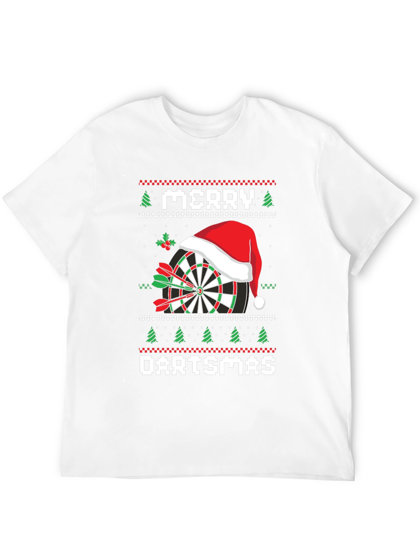 Merry Dartsmas T-Shirt Ugly Christmas Sweater Style