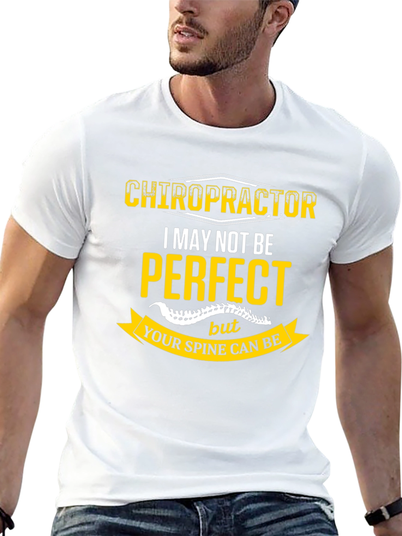 Chiropractor Perfect Spine Black T-Shirt