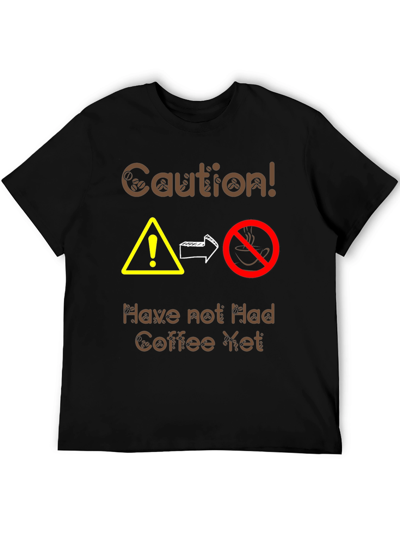Caution Coffee T-Shirt - Funny Caffeine Warning Tee