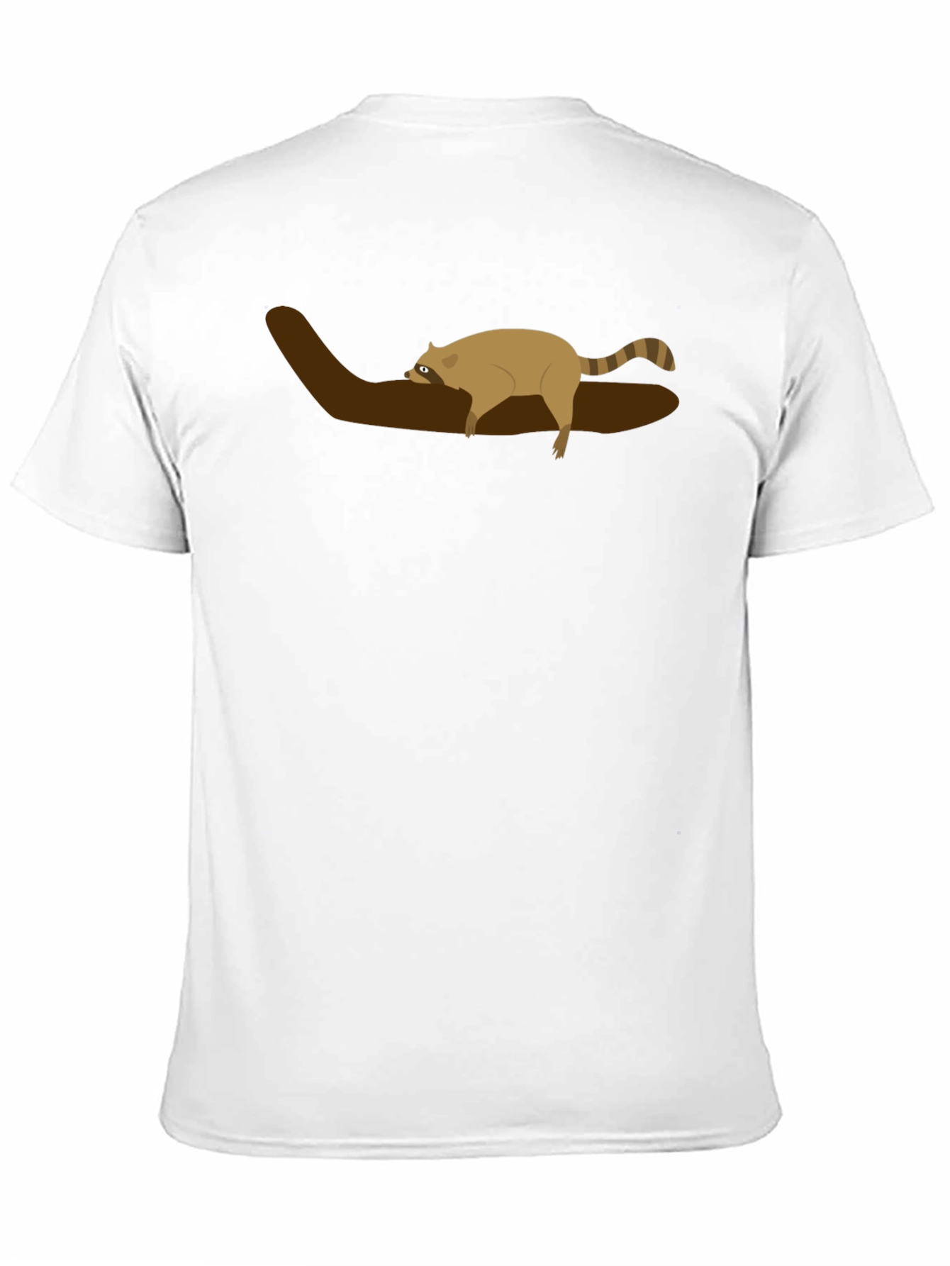Raccoon on Branch Graphic Tee - Unisex Black T-Shirt