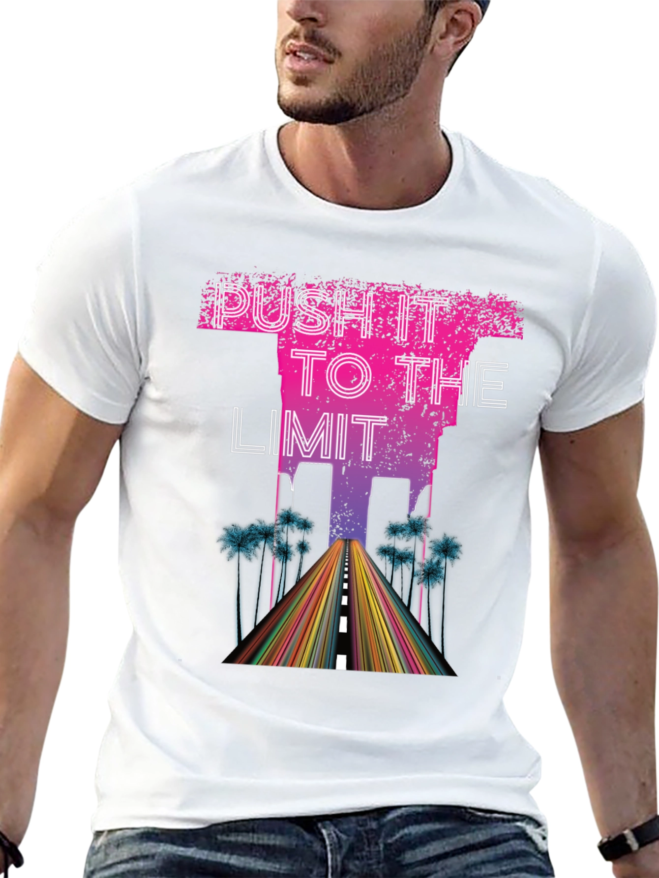 Push It To The Limit Mens Graphic Tee