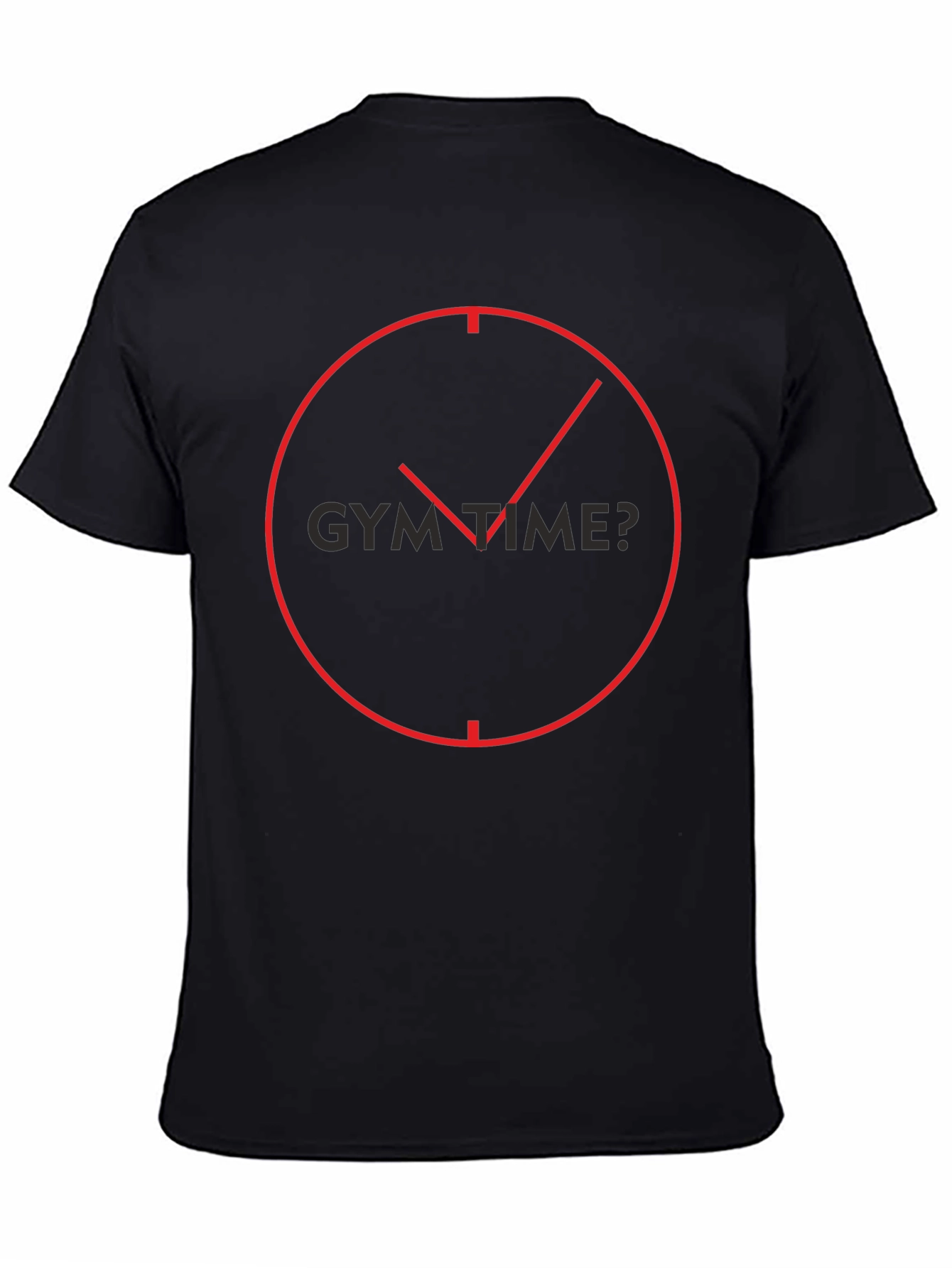 Gym Time? Black Graphic Tee