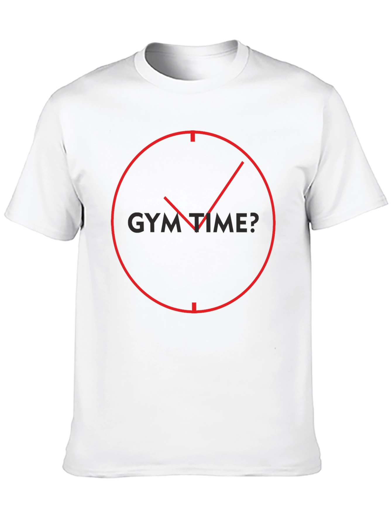 Gym Time? Black Graphic Tee