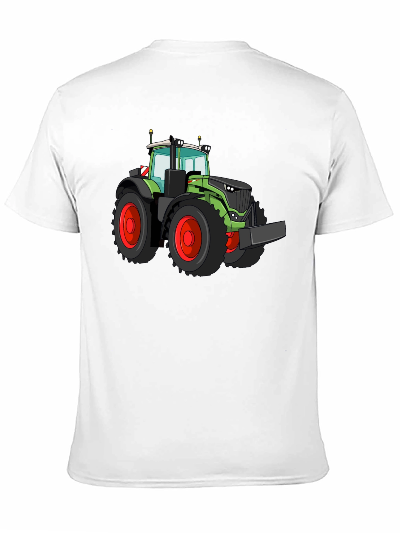 Tractor Graphic Tee - Bold Black Cotton Shirt