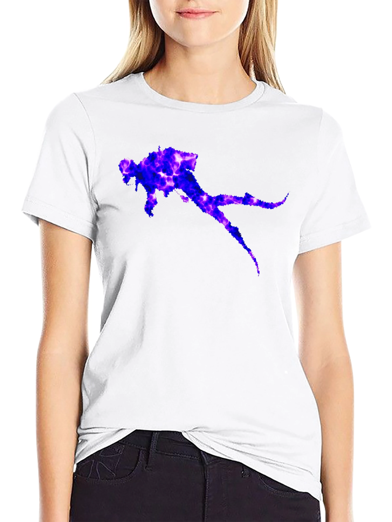 Diver Graphic T-Shirt - Black Casual Tee