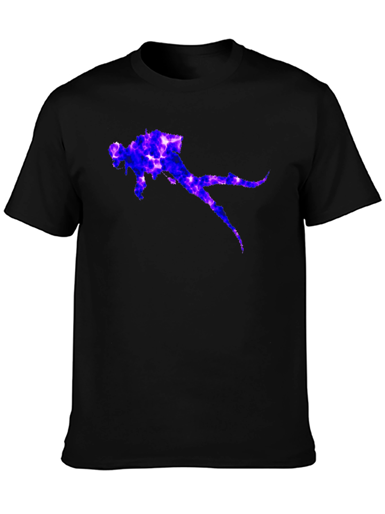 Diver Graphic T-Shirt - Black Casual Tee