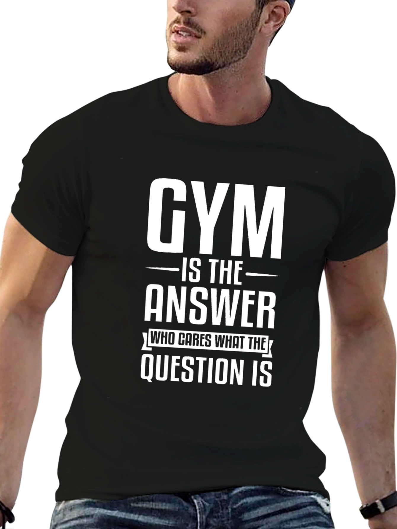 Gym is the Answer T-Shirt - Workout Motivation