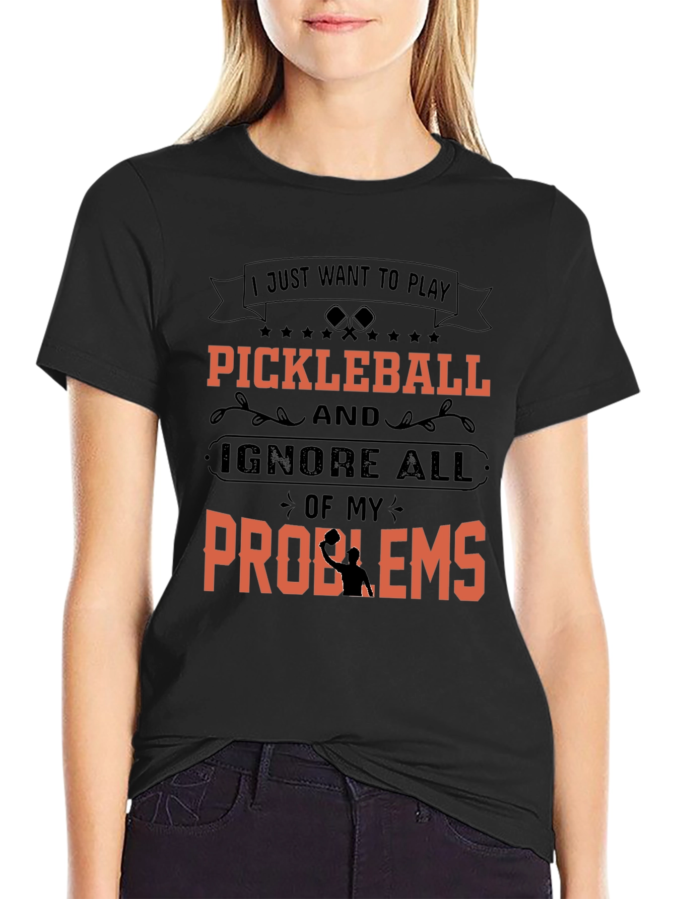 Pickleball Player Graphic Tee