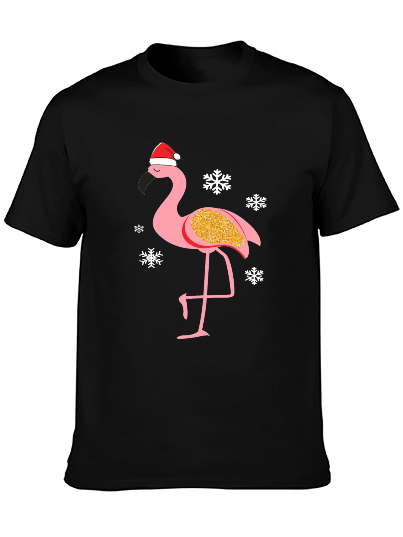 Festive Flamingo T-Shirt: Christmas Holiday Tee