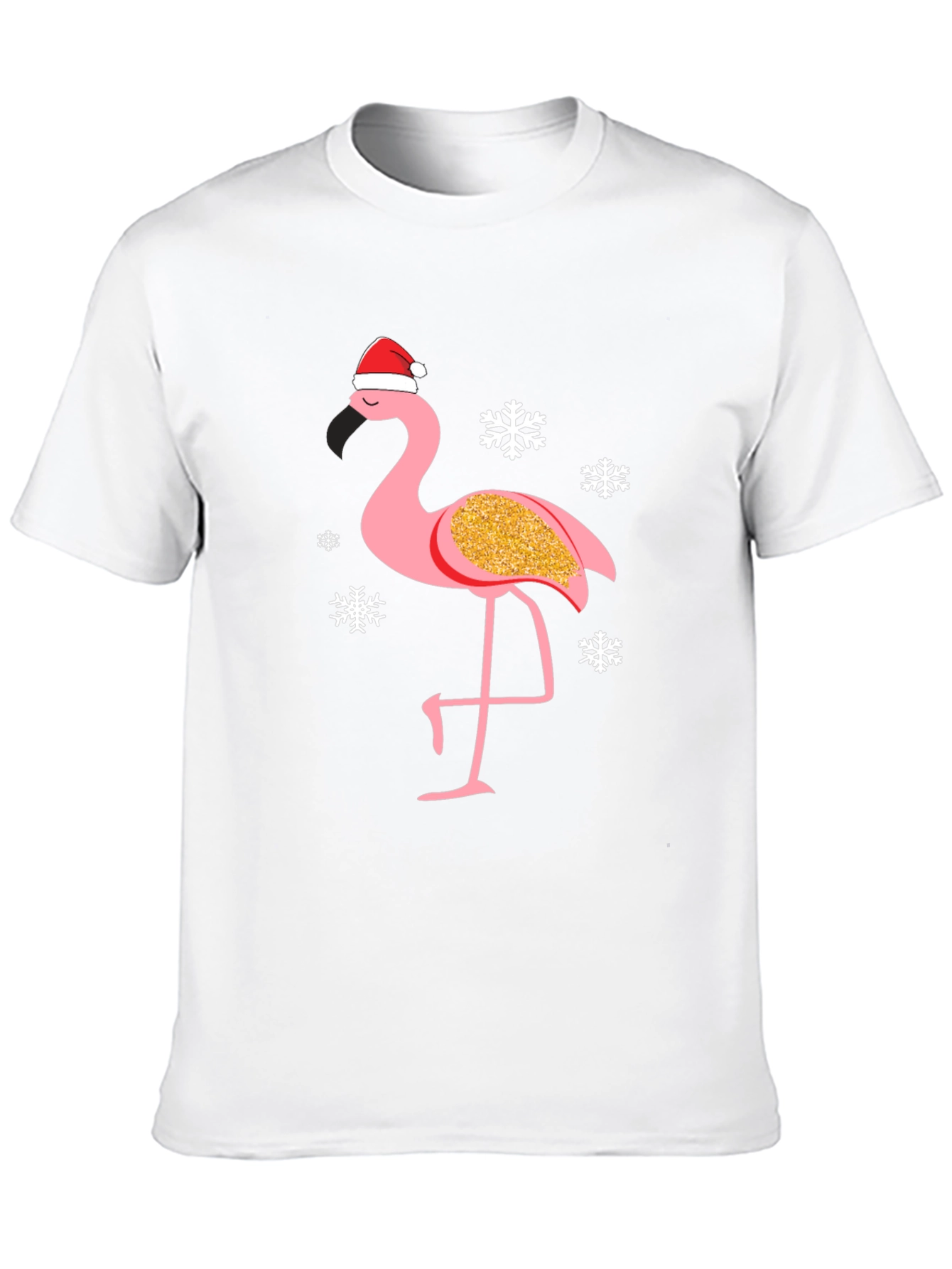 Festive Flamingo T-Shirt: Christmas Holiday Tee