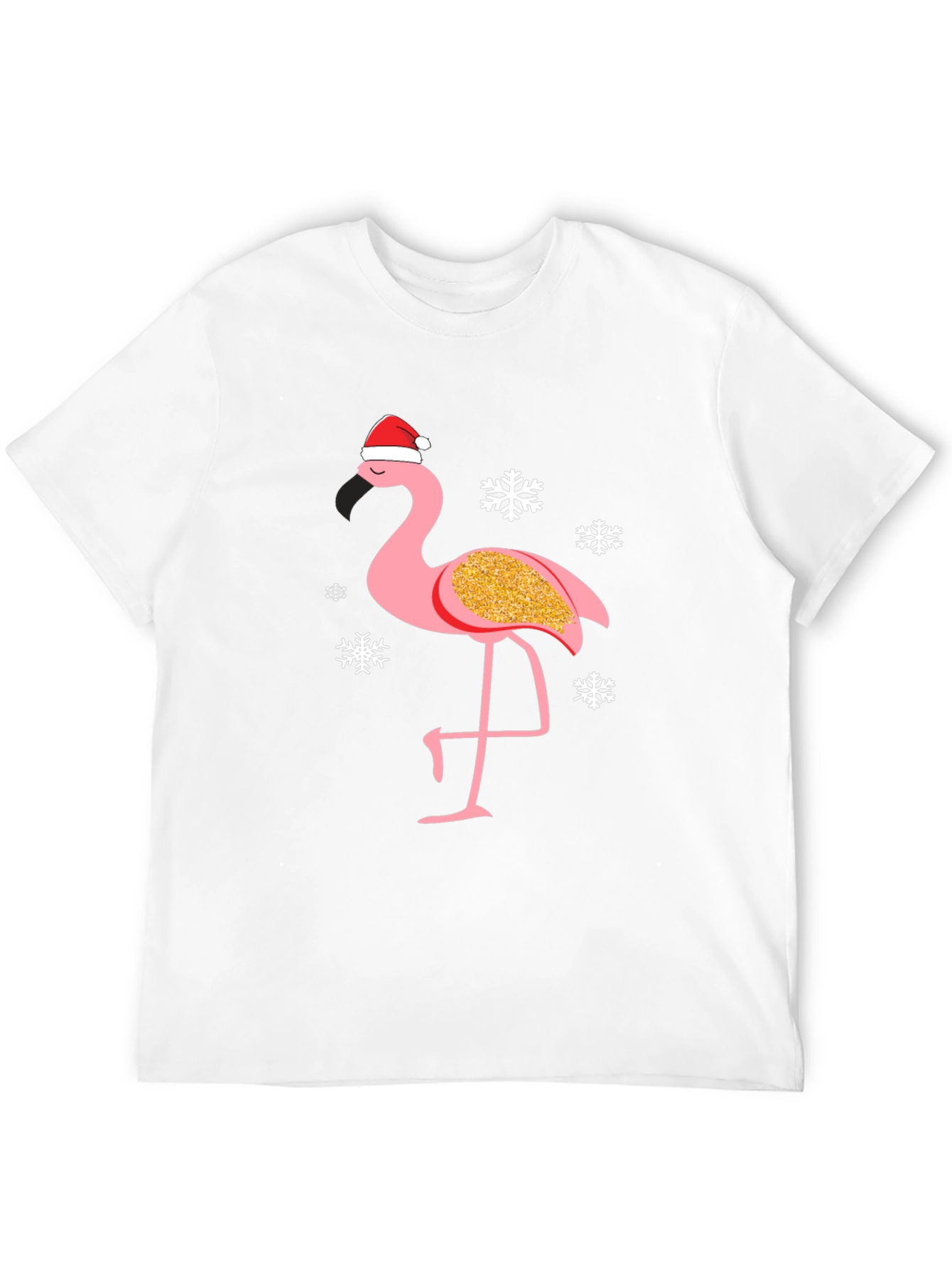 Festive Flamingo T-Shirt: Christmas Holiday Tee