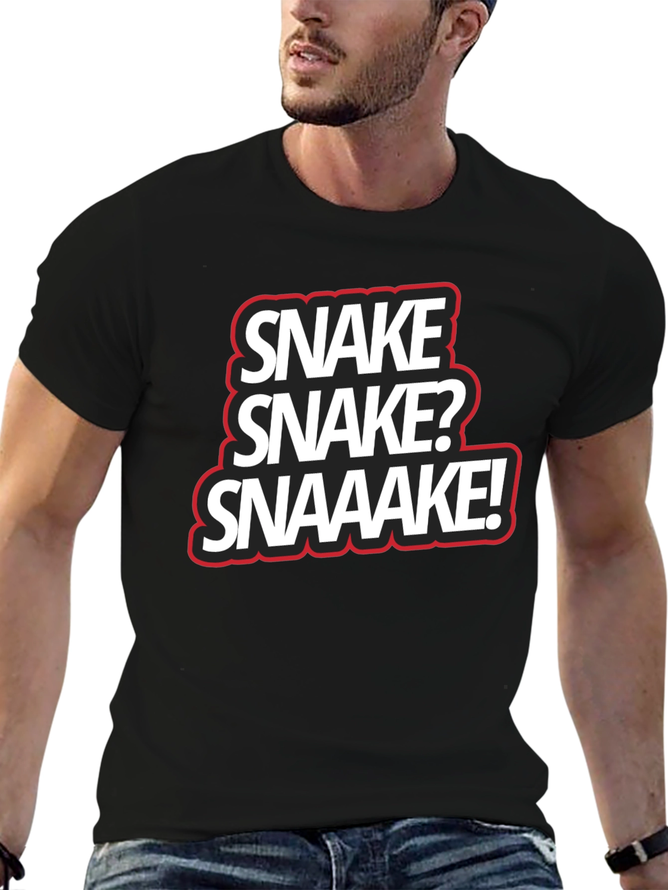 Snake? SNAKE! Funny Graphic Tee