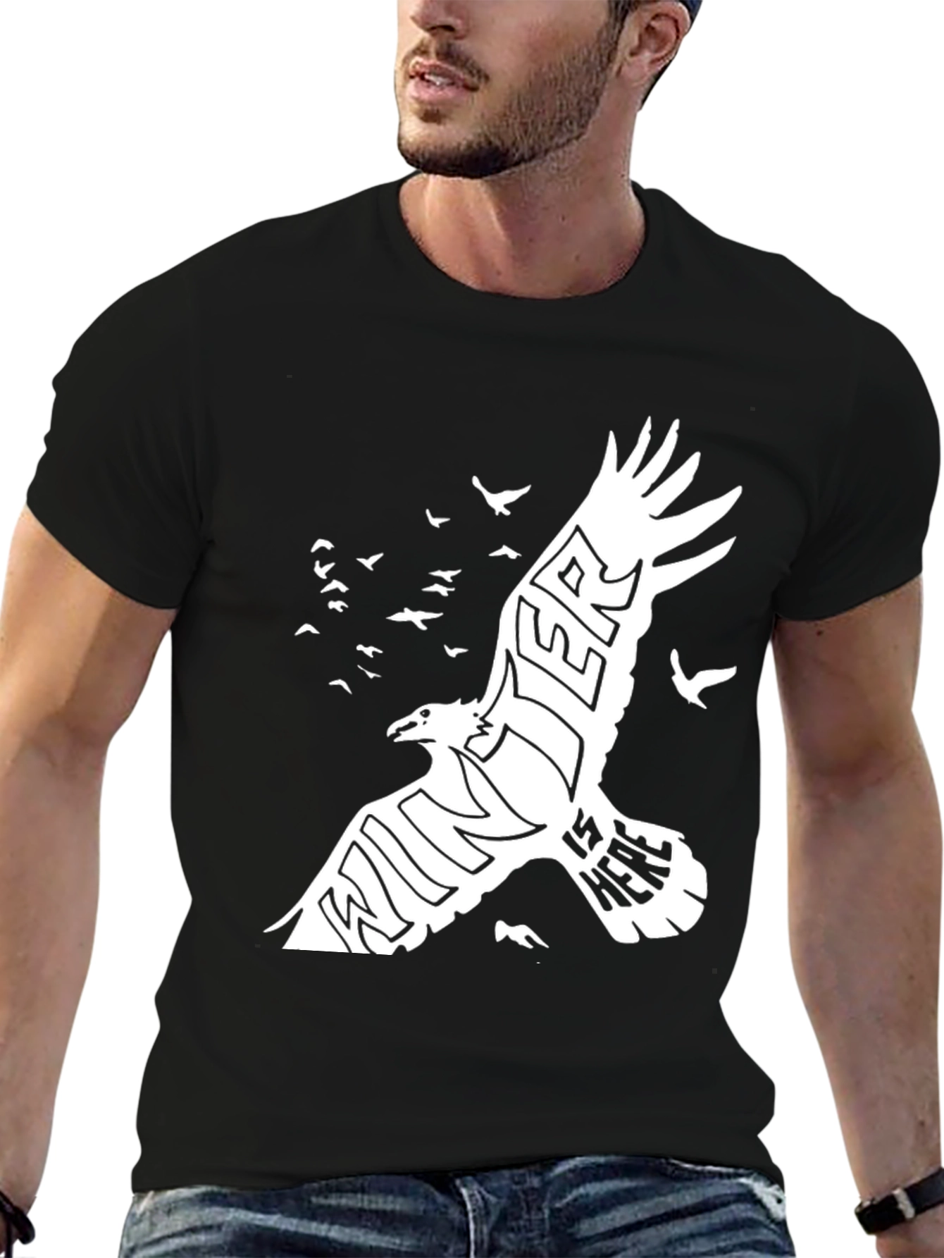 Winter is Here Graphic Black Tee