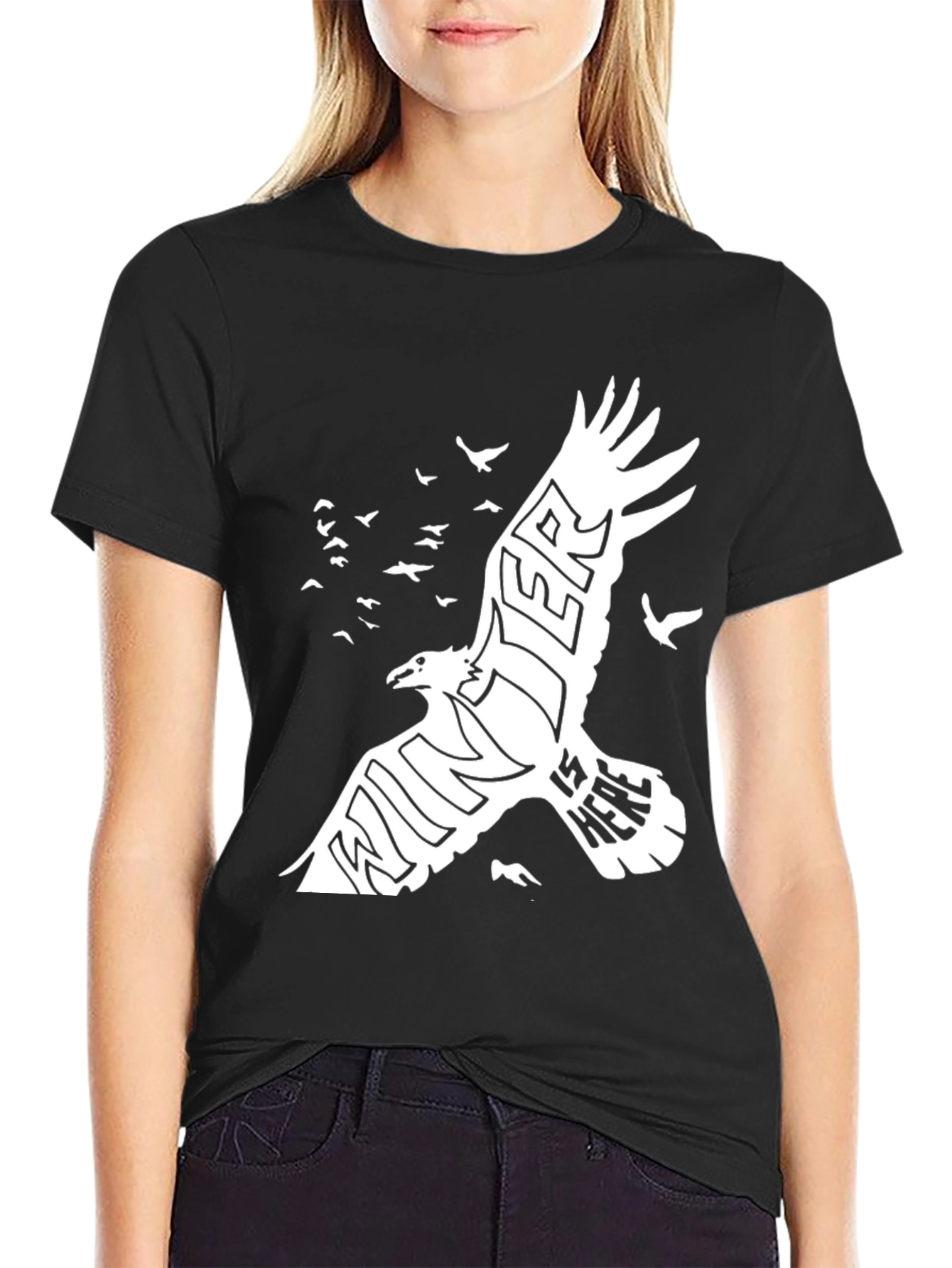 Winter is Here Graphic Black Tee